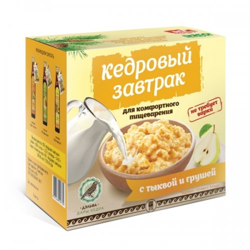 Купить Завтрак кедровый для комфортного пищеварения с тыквой и грушей  г. Ростов   